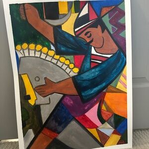 ‘Kuda Lumping’ watercolor painting on paper 18x24 Inch